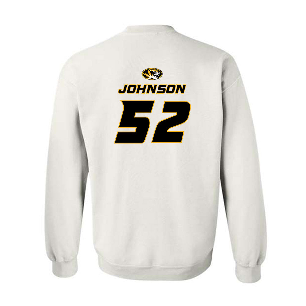 Missouri - NCAA Football : Demarcus Johnson - Replica Shersey Crewneck Sweatshirt-1