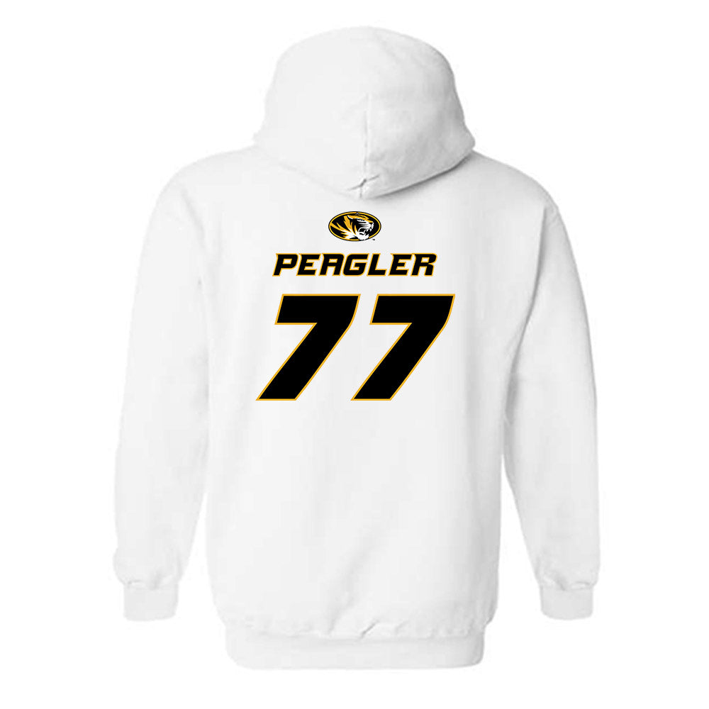 Missouri - NCAA Football : Curtis Peagler - Replica Shersey Hooded Sweatshirt-1