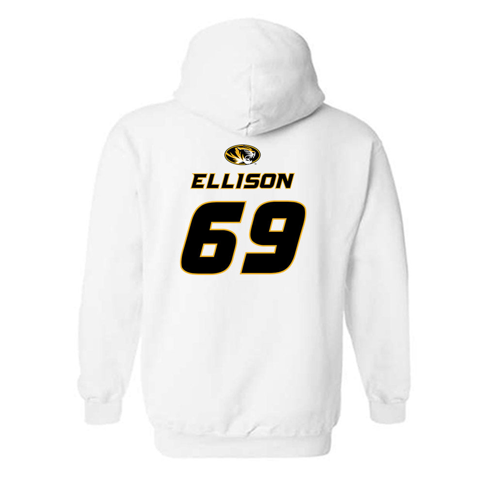 Missouri - NCAA Football : Braylon Ellison - Replica Shersey Hooded Sweatshirt-1