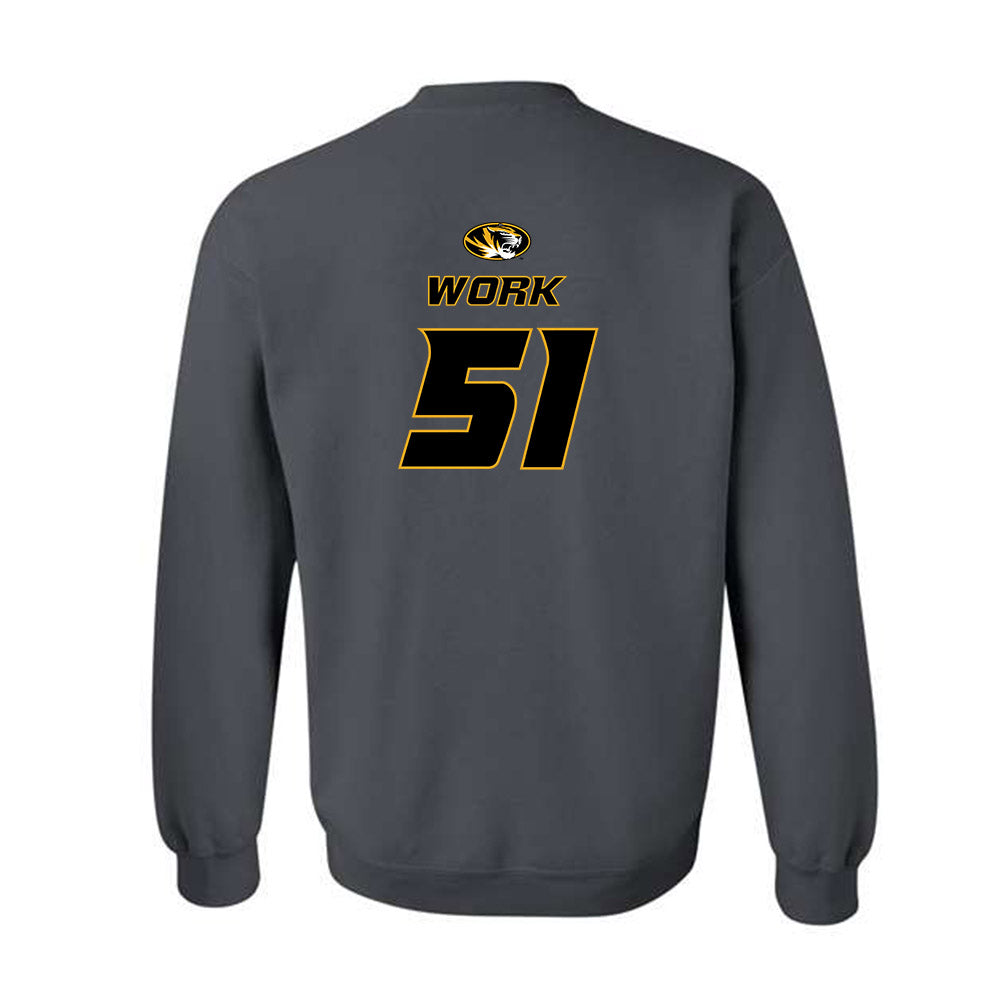 Missouri - NCAA Football : Luke Work - Classic Shersey Crewneck Sweatshirt-1