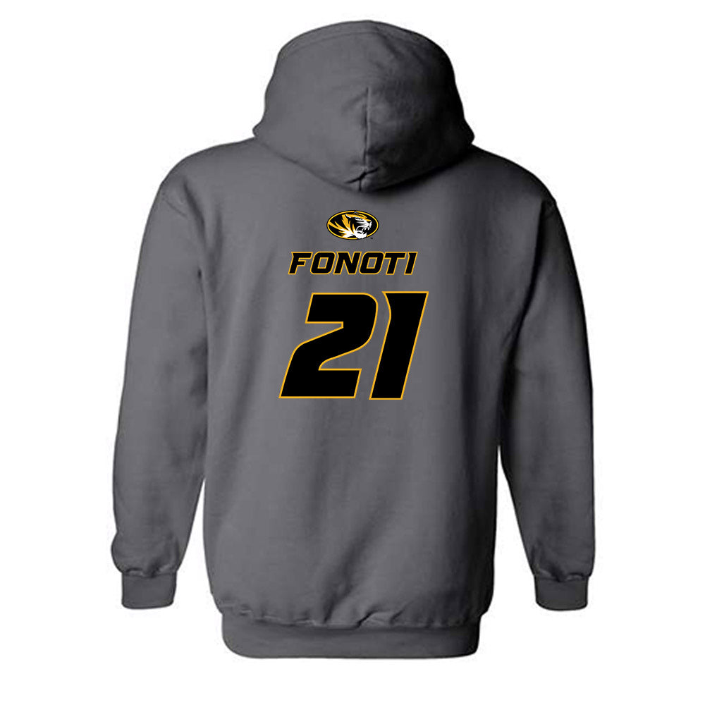 Missouri - NCAA Football : Malae Fonoti - Classic Shersey Hooded Sweatshirt-1