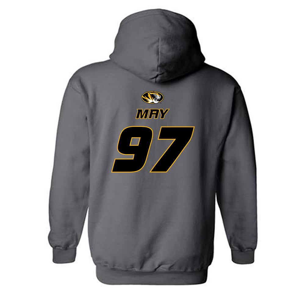 Missouri - NCAA Football : CJ May - Classic Shersey Hooded Sweatshirt-1
