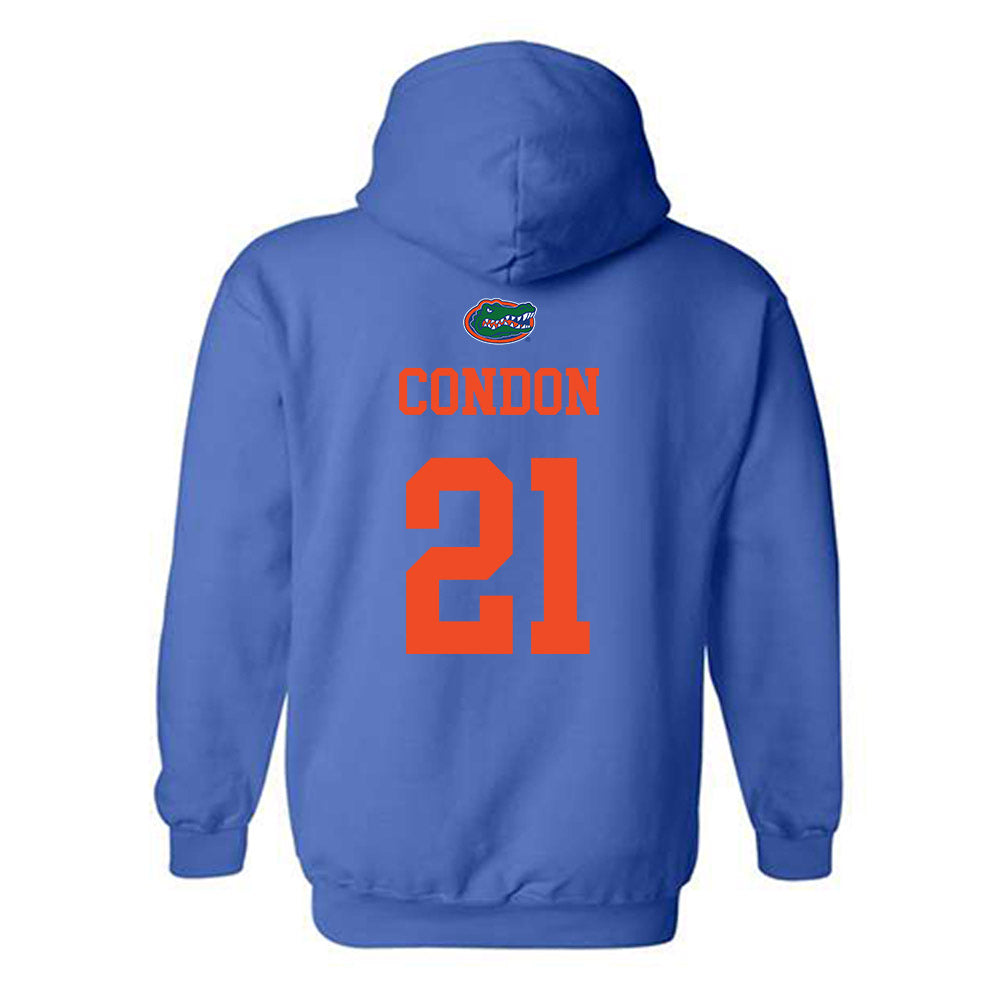 Florida - NCAA Men's Basketball : Alex Condon - Generic Shersey Hooded Sweatshirt-1