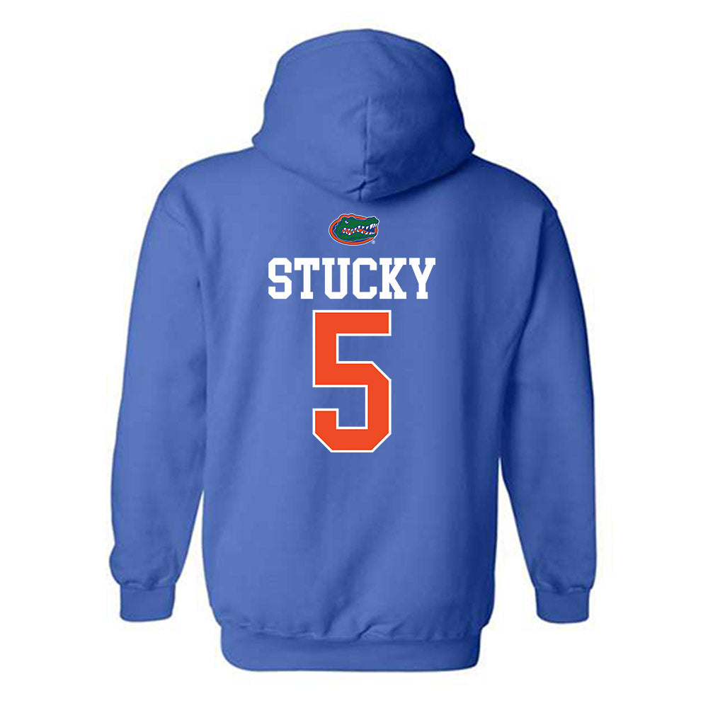 Florida - NCAA Women's Volleyball : Alexis Stucky - Generic Shersey Hooded Sweatshirt-1