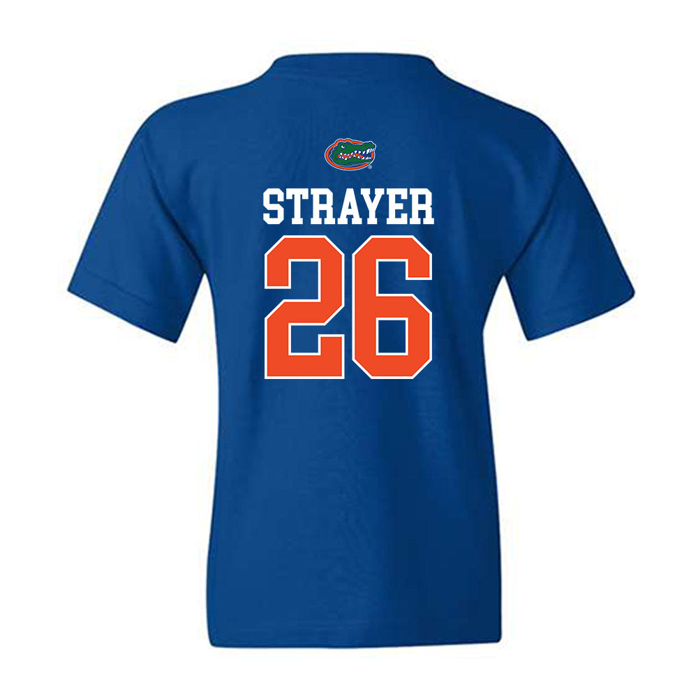 Florida - NCAA Baseball : Cash Strayer - Generic Shersey Youth T-Shirt-1