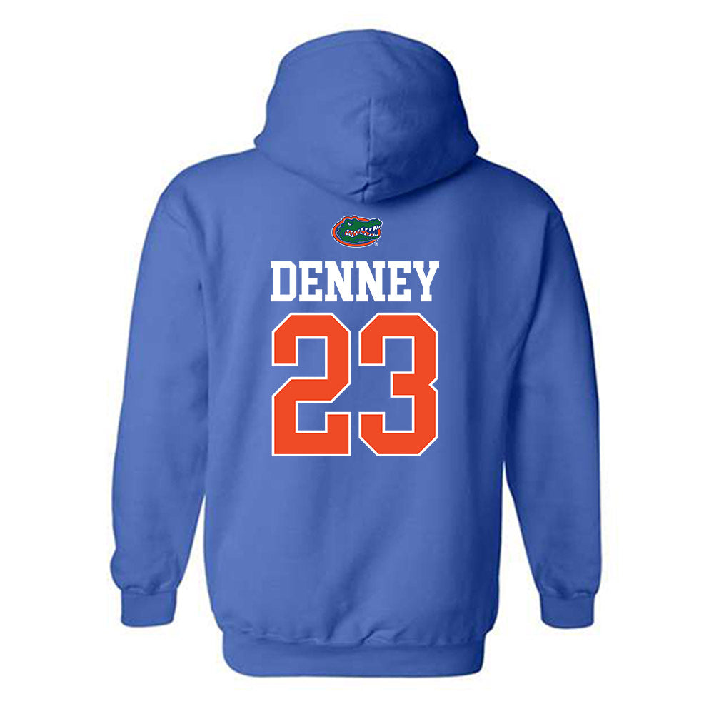Florida - NCAA Women's Volleyball : Bri Denney - Generic Shersey Hooded Sweatshirt-1