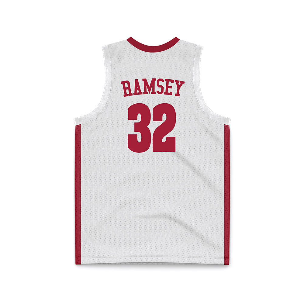 Alabama - NCAA Women's Basketball : Alancia Ramsey - White Basketball Jersey-3