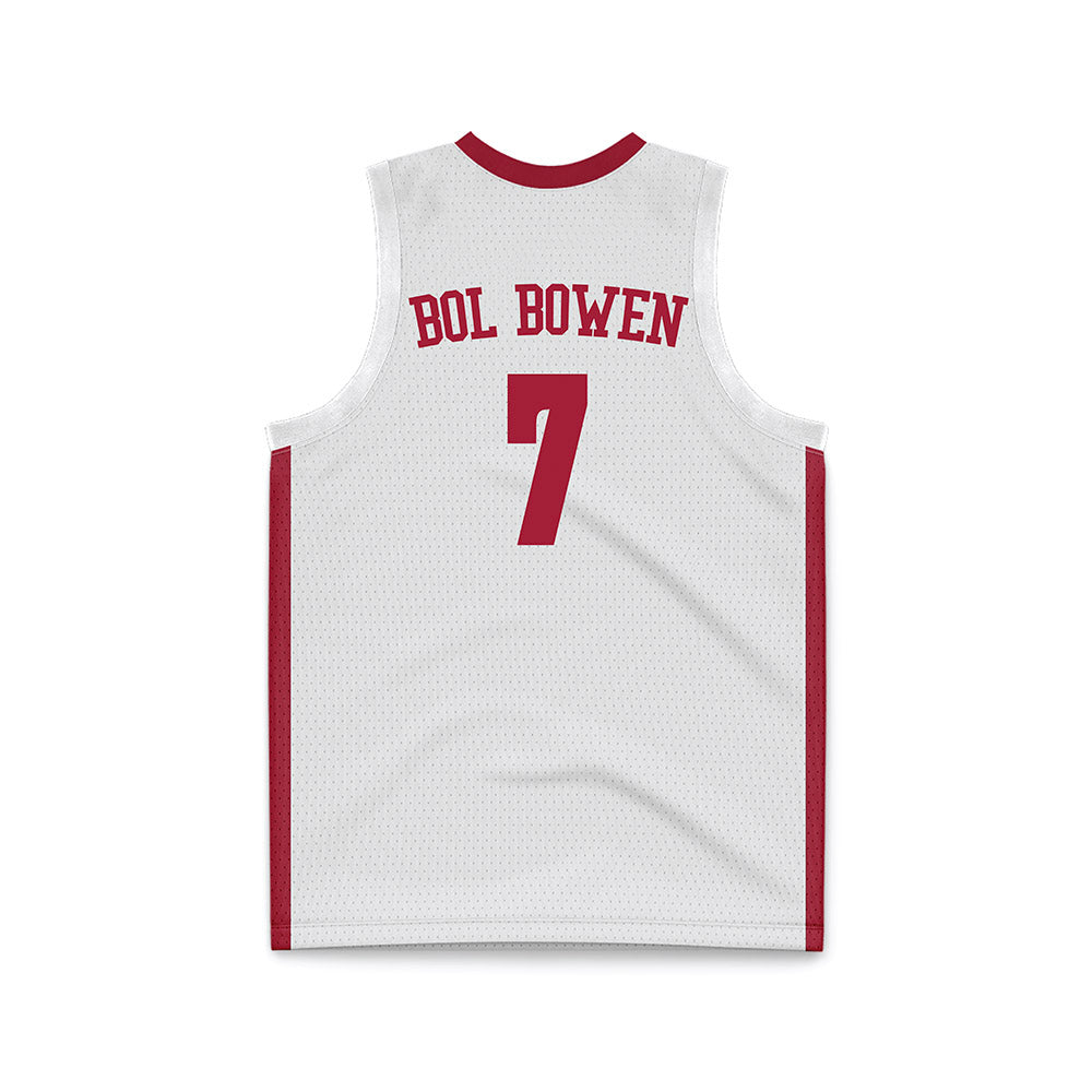 Alabama - NCAA Men's Basketball : Taylor Bol Bowen - White Basketball Jersey-3