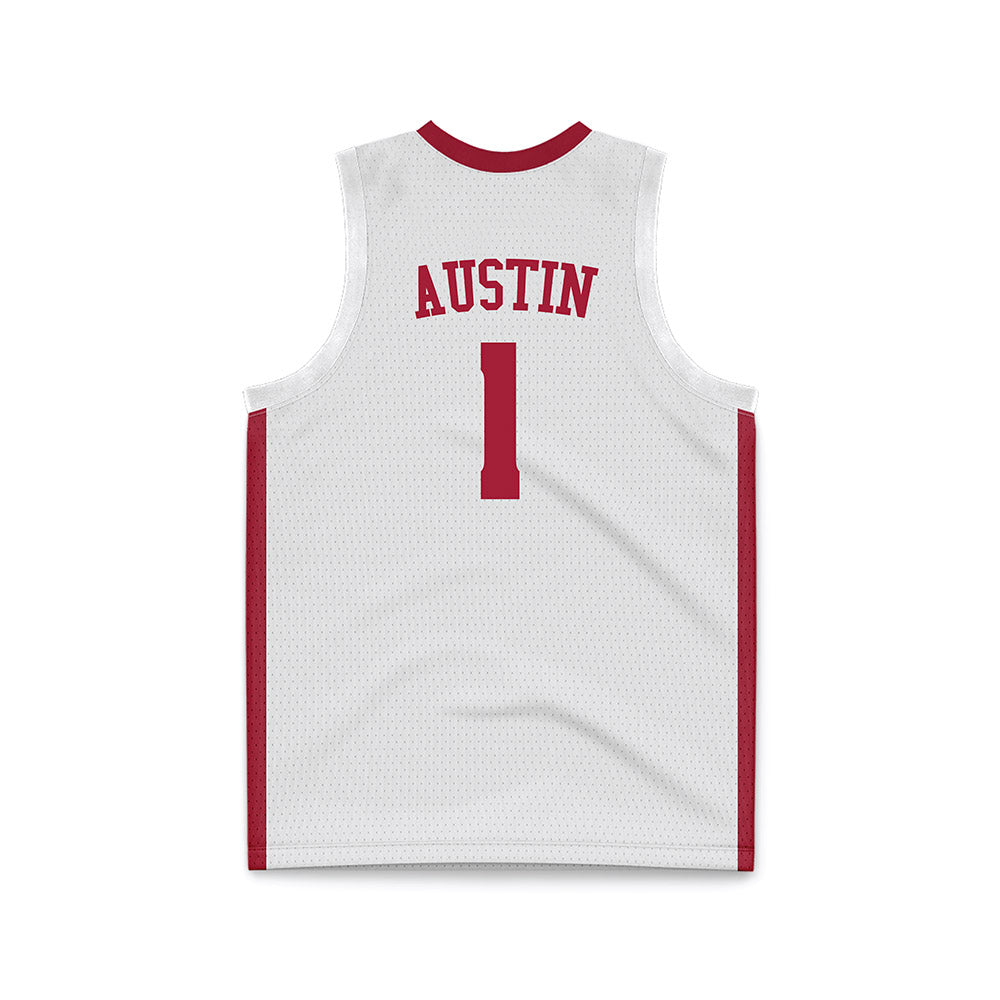 Alabama - NCAA Women's Basketball : Ace Austin - White Basketball Jersey-3