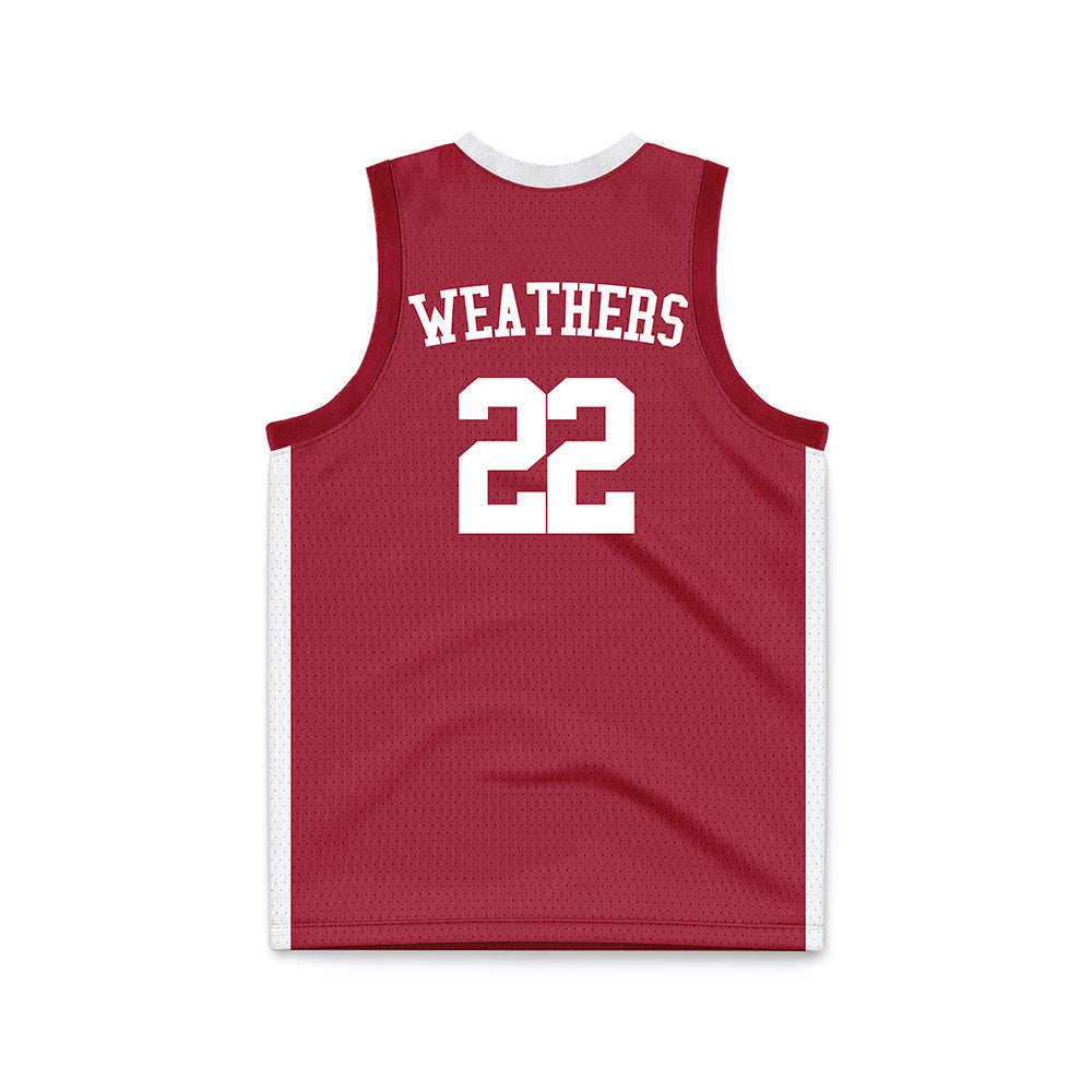 Alabama - NCAA Women's Basketball : Karly Weathers - Crimson Basketball Jersey-1