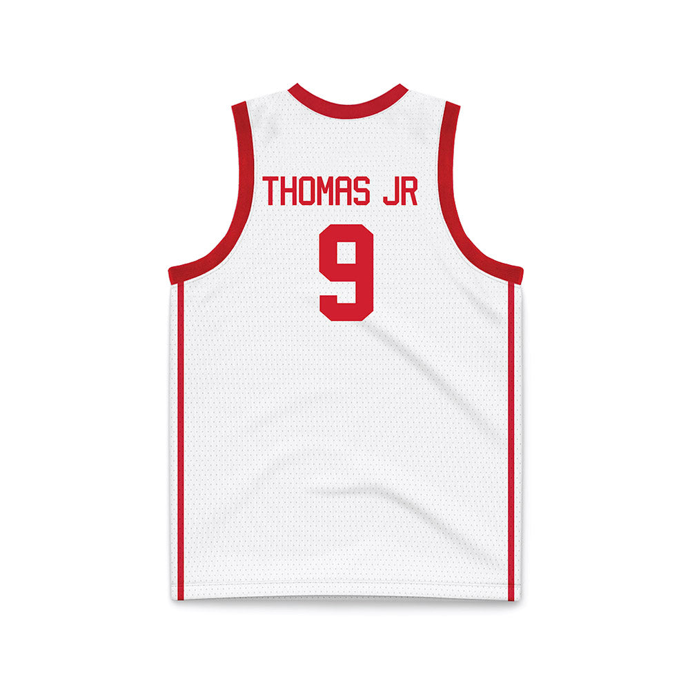 Houston - NCAA Men's Basketball : Dedan Thomas Jr. - White Basketball Jersey-1