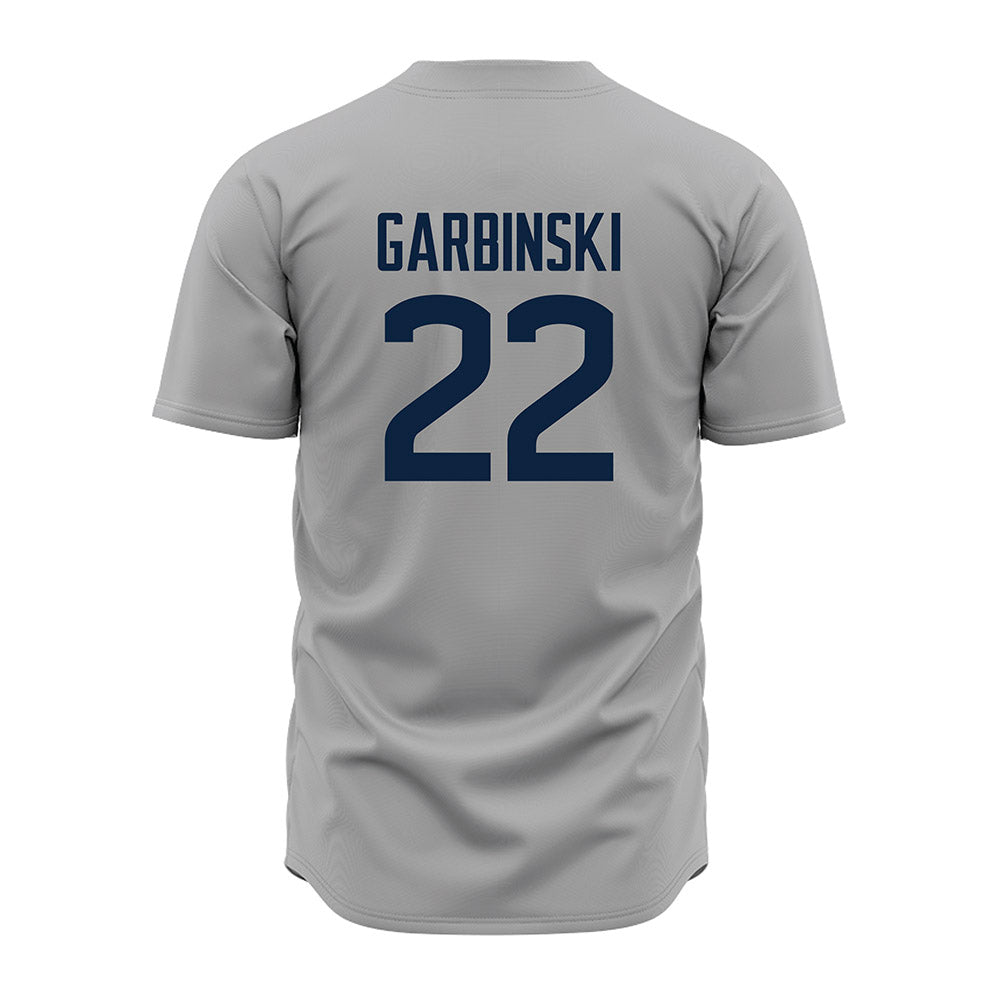 UConn - NCAA Baseball : Garret Garbinski - Gray Jersey-1