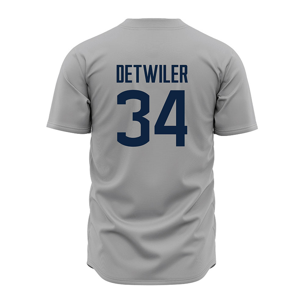 UConn - NCAA Baseball : Bryce Detwiler - Gray Jersey-1