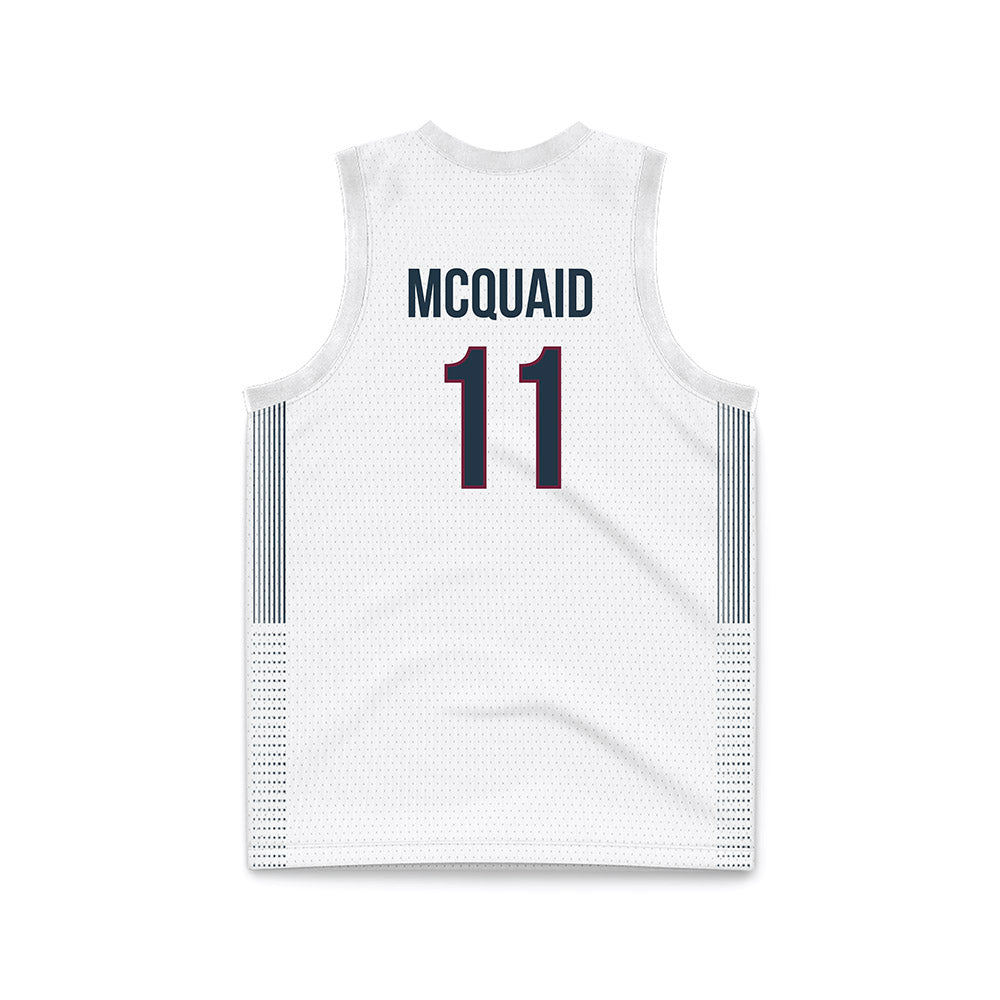 FDU - NCAA Men's Basketball : Tyler McQuaid - White Basketball Jersey-1
