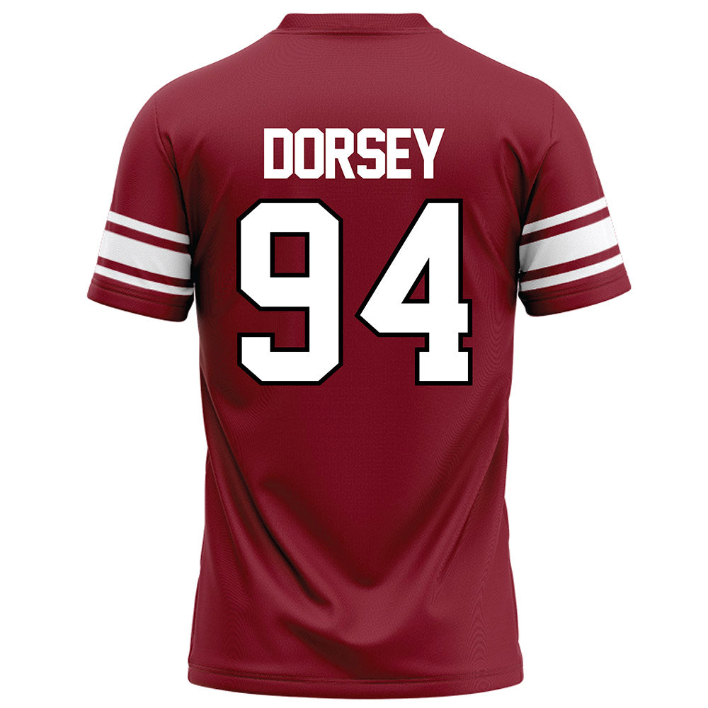 NCCU - NCAA Football : Gary Dorsey - Maroon Football Jersey-1