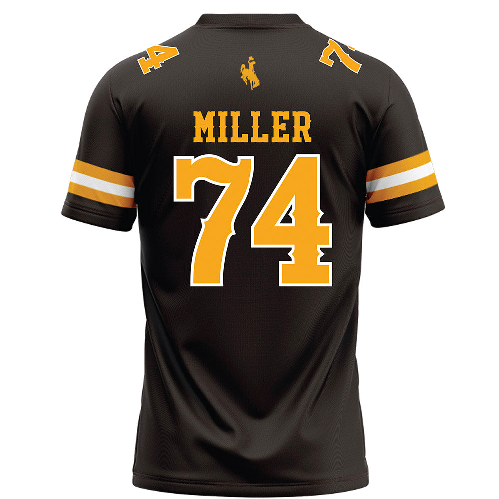 Wyoming - NCAA Football : Tariq Miller - Brown Football Jersey-1