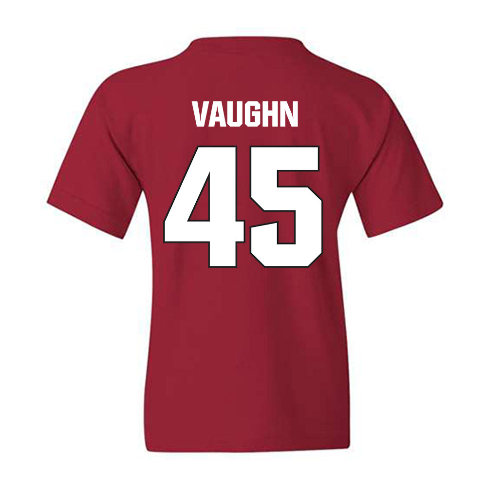 NC State - NCAA Football : Tex Vaughn - Sports Shersey Youth T-Shirt-1