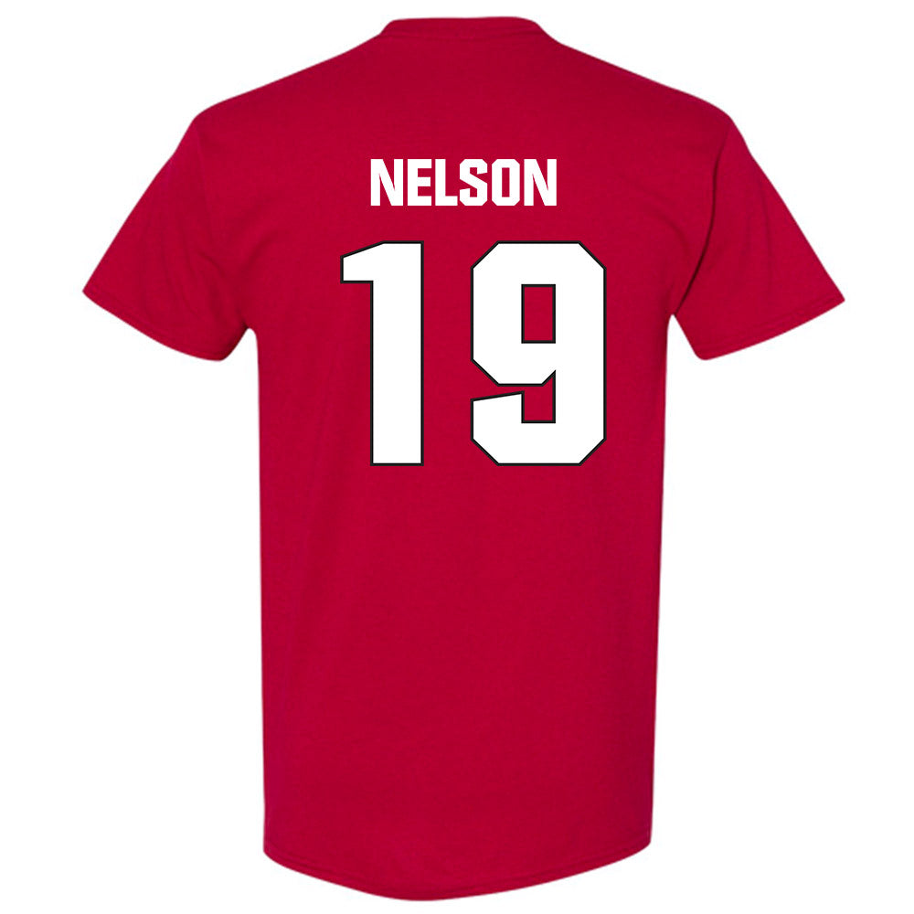 NC State - NCAA Football : DaKaari Nelson - Sports Shersey T-Shirt-1