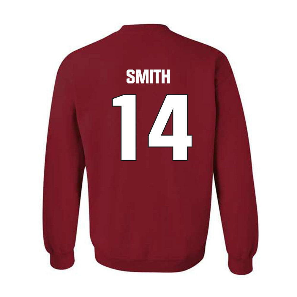 NC State - NCAA Football : Jacob Smith - Sports Shersey Crewneck Sweatshirt-1