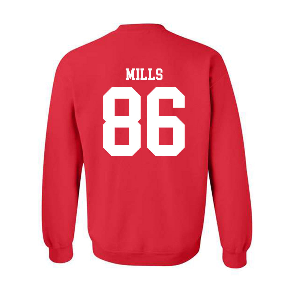 Nebraska - NCAA Football : Cortez Mills - Fashion Shersey Crewneck Sweatshirt-1