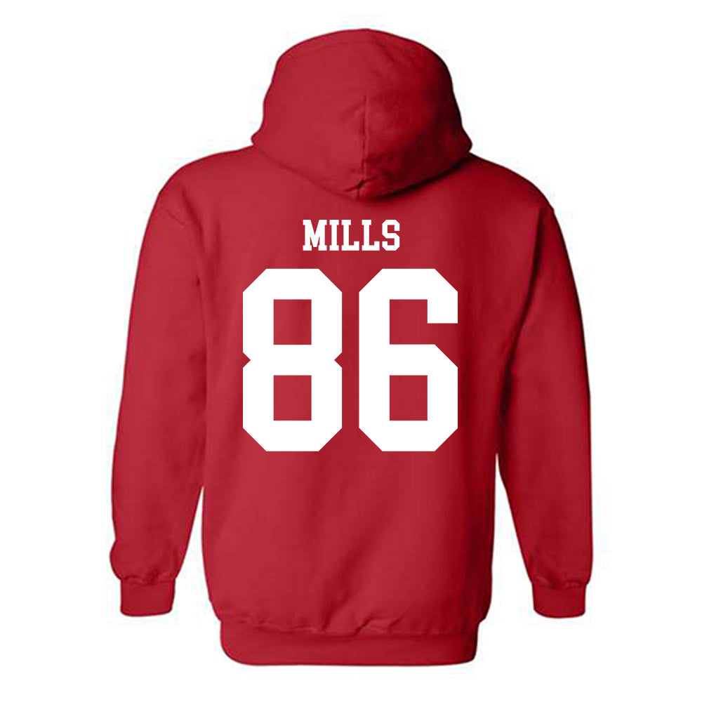 Nebraska - NCAA Football : Cortez Mills - Fashion Shersey Hooded Sweatshirt-1