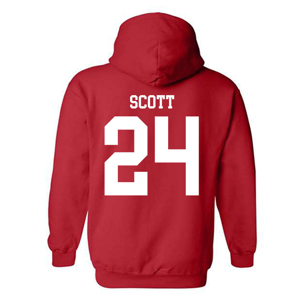 Nebraska - NCAA Football : Nalin Scott - Fashion Shersey Hooded Sweatshirt-1