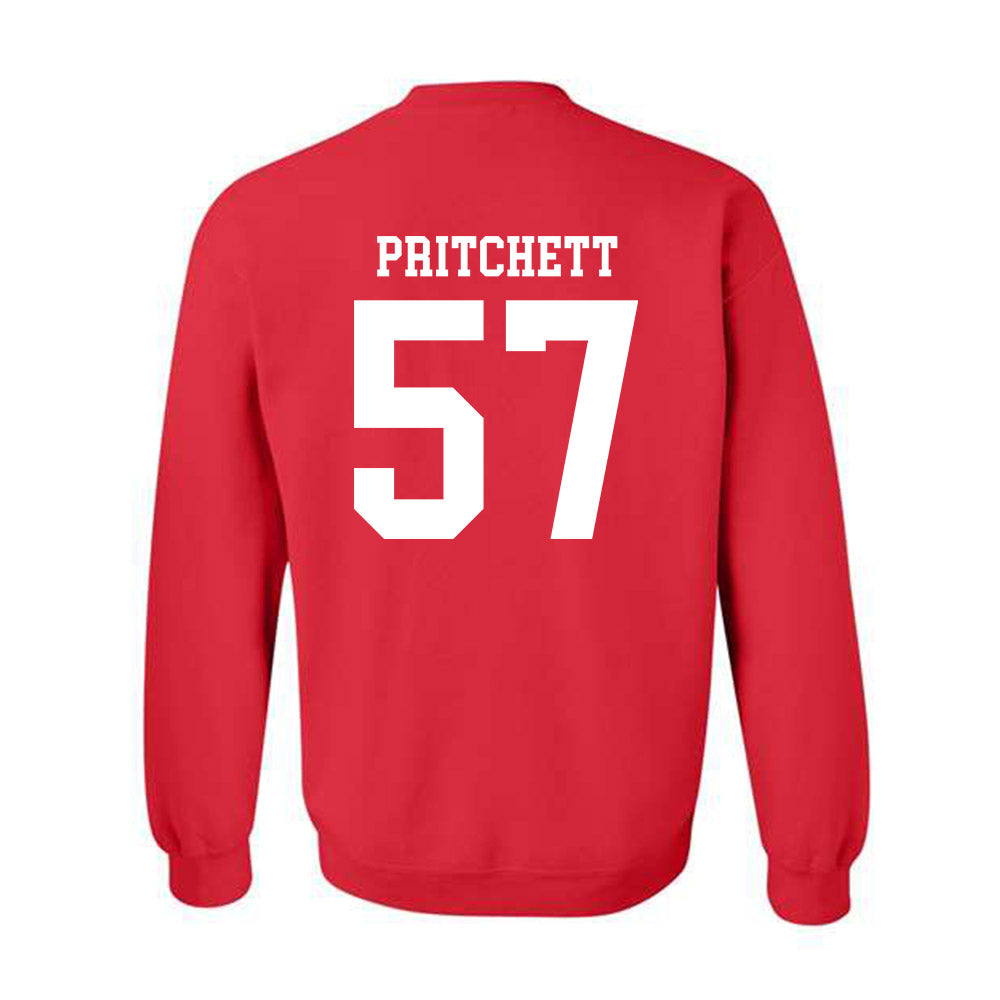 Nebraska - NCAA Football : Elijah Pritchett - Fashion Shersey Crewneck Sweatshirt-1