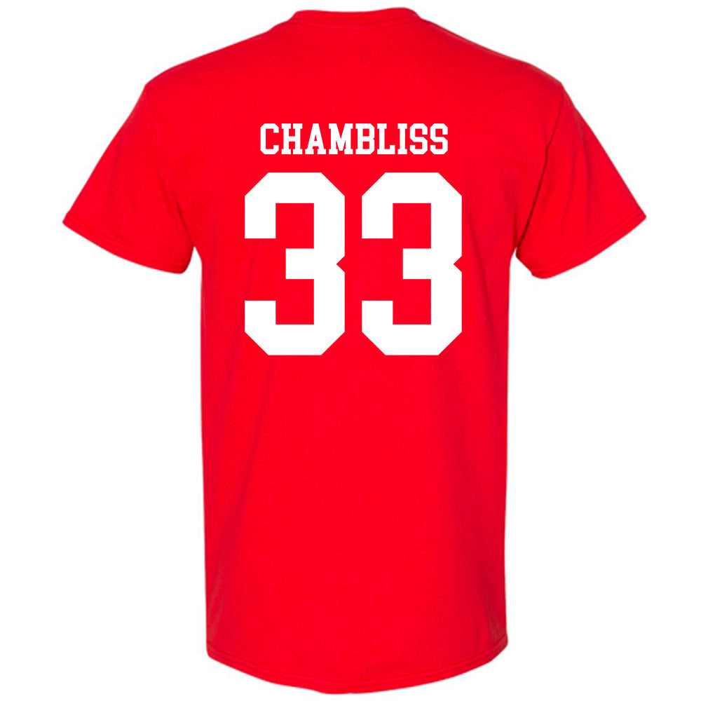 Nebraska - NCAA Football : Owen Chambliss - Fashion Shersey T-Shirt-1