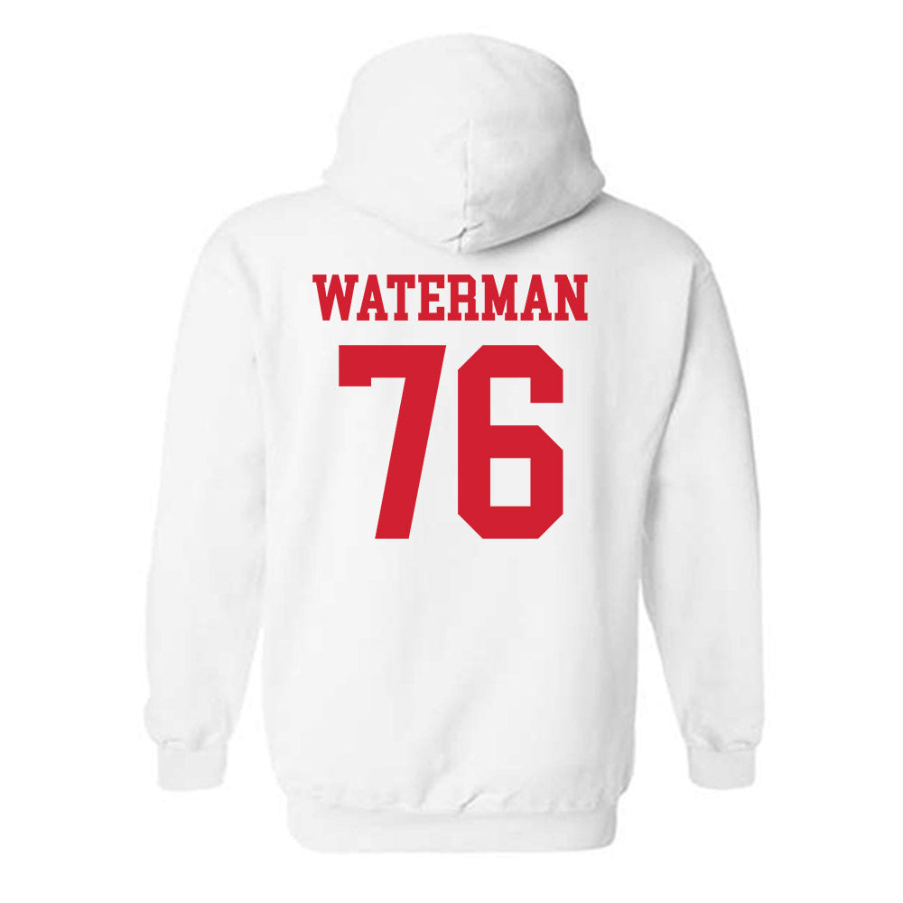 Nebraska - NCAA Football : Rex Waterman - Generic Shersey Hooded Sweatshirt-1