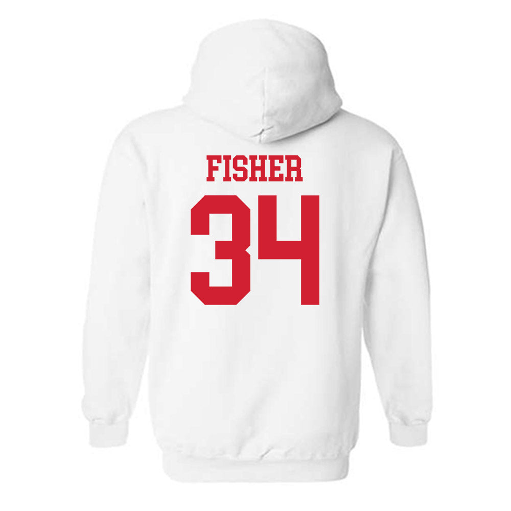 Nebraska - NCAA Women's Basketball : Emily Fisher - Generic Shersey Hooded Sweatshirt-1