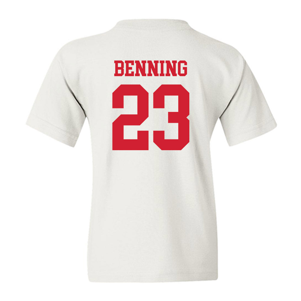 Nebraska - NCAA Football : Caleb Benning - Generic Shersey Youth T-Shirt-1