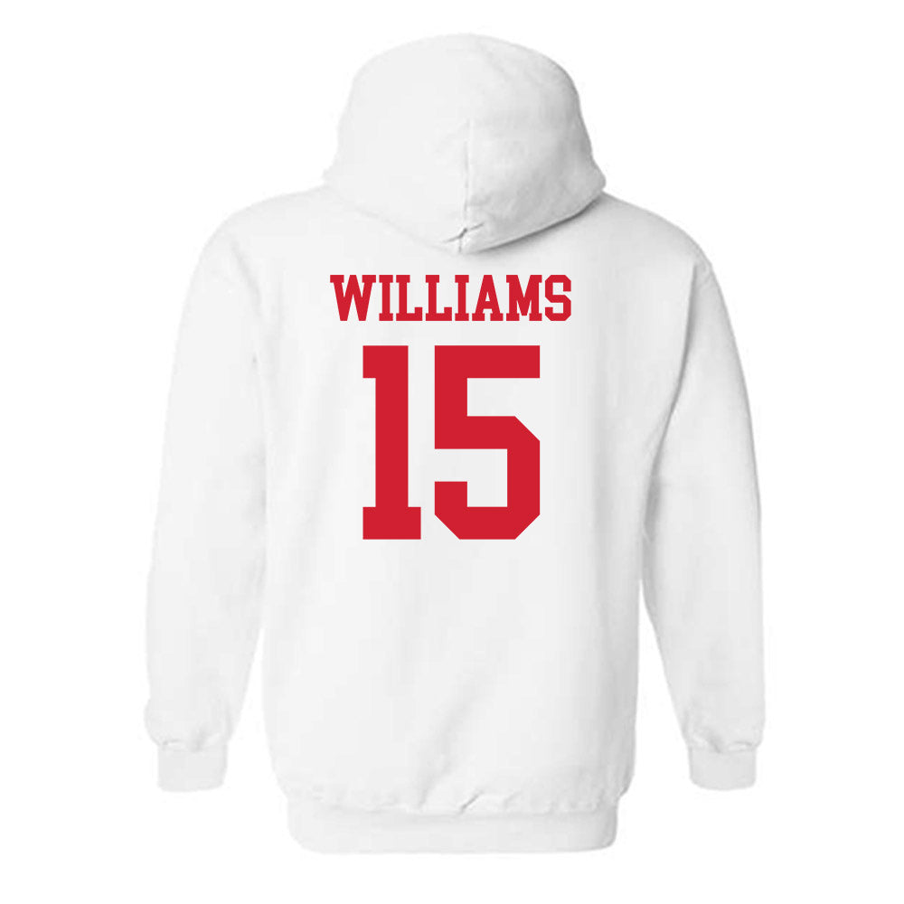 Nebraska - NCAA Softball : Kennadi Williams - Generic Shersey Hooded Sweatshirt-1
