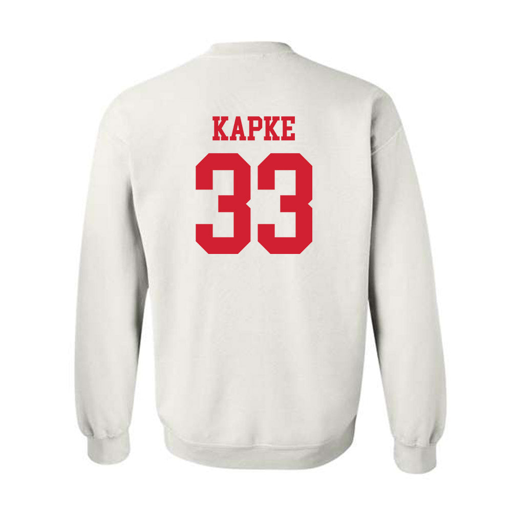 Nebraska - NCAA Men's Basketball : Boden Kapke - Generic Shersey Crewneck Sweatshirt-1