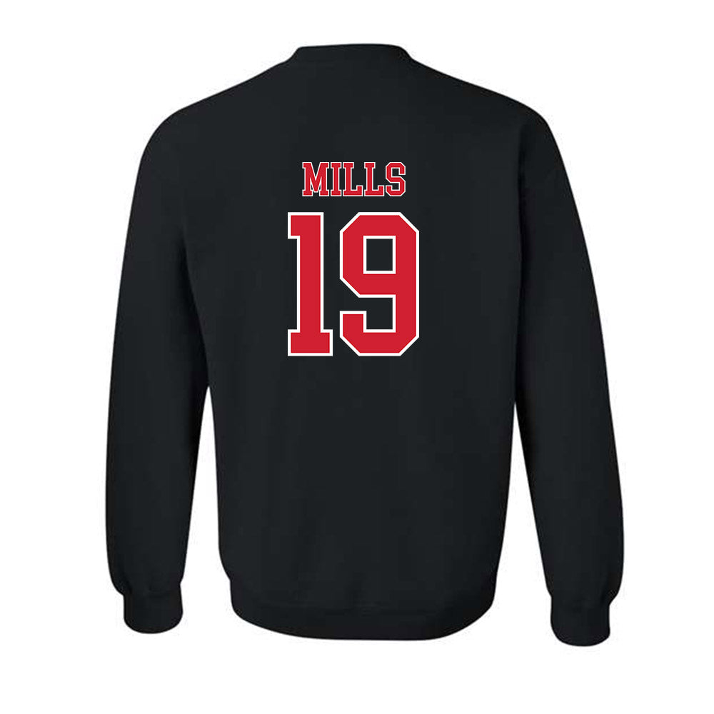 Nebraska - NCAA Football : Cortez Mills - Generic Shersey Crewneck Sweatshirt-1