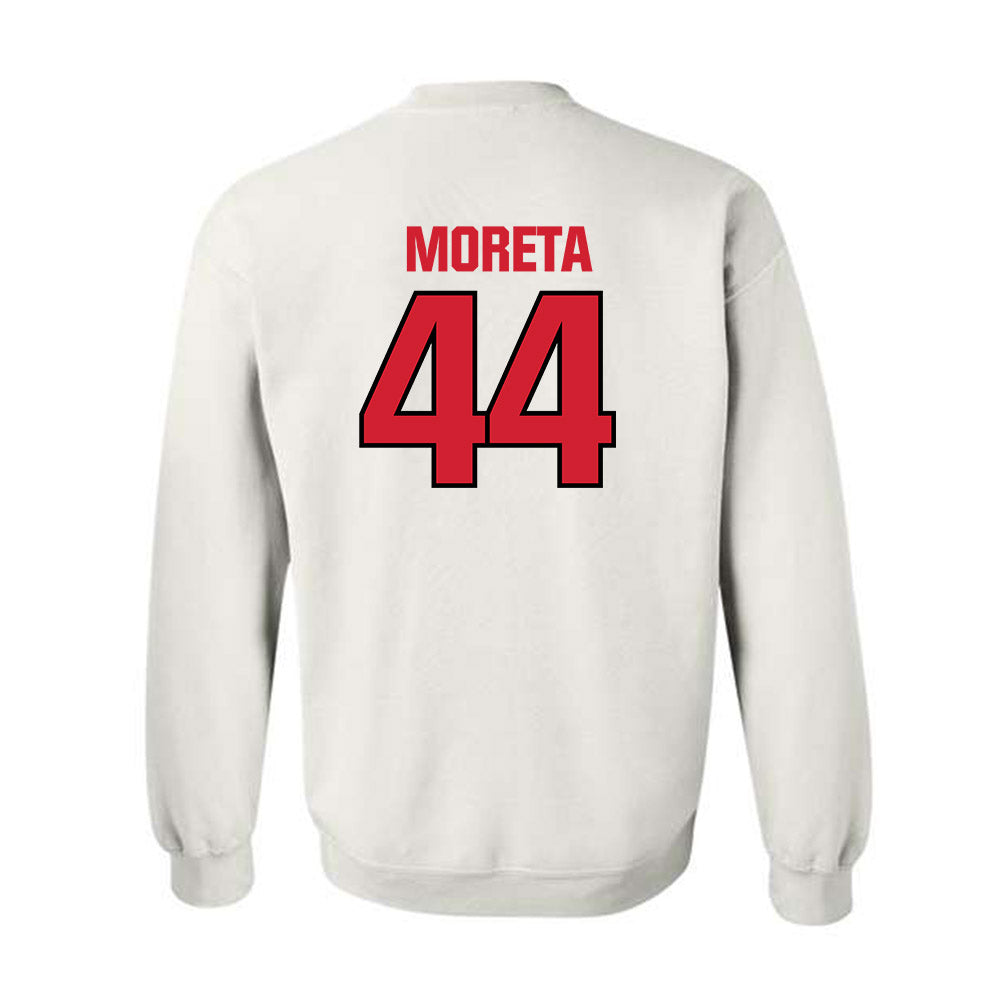 NC State - NCAA Football : Jordan Moreta - Classic Shersey Crewneck Sweatshirt-1