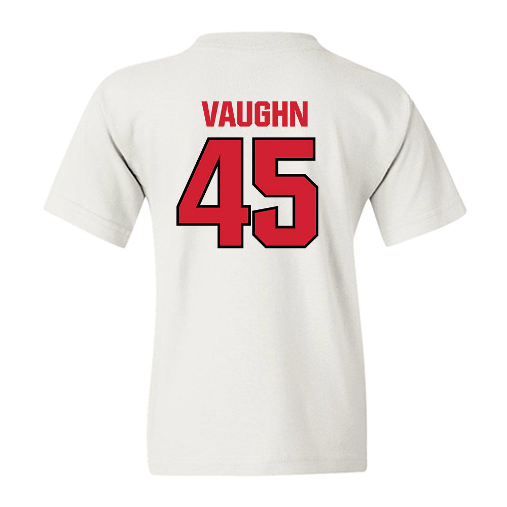 NC State - NCAA Football : Tex Vaughn - Classic Shersey Youth T-Shirt-1