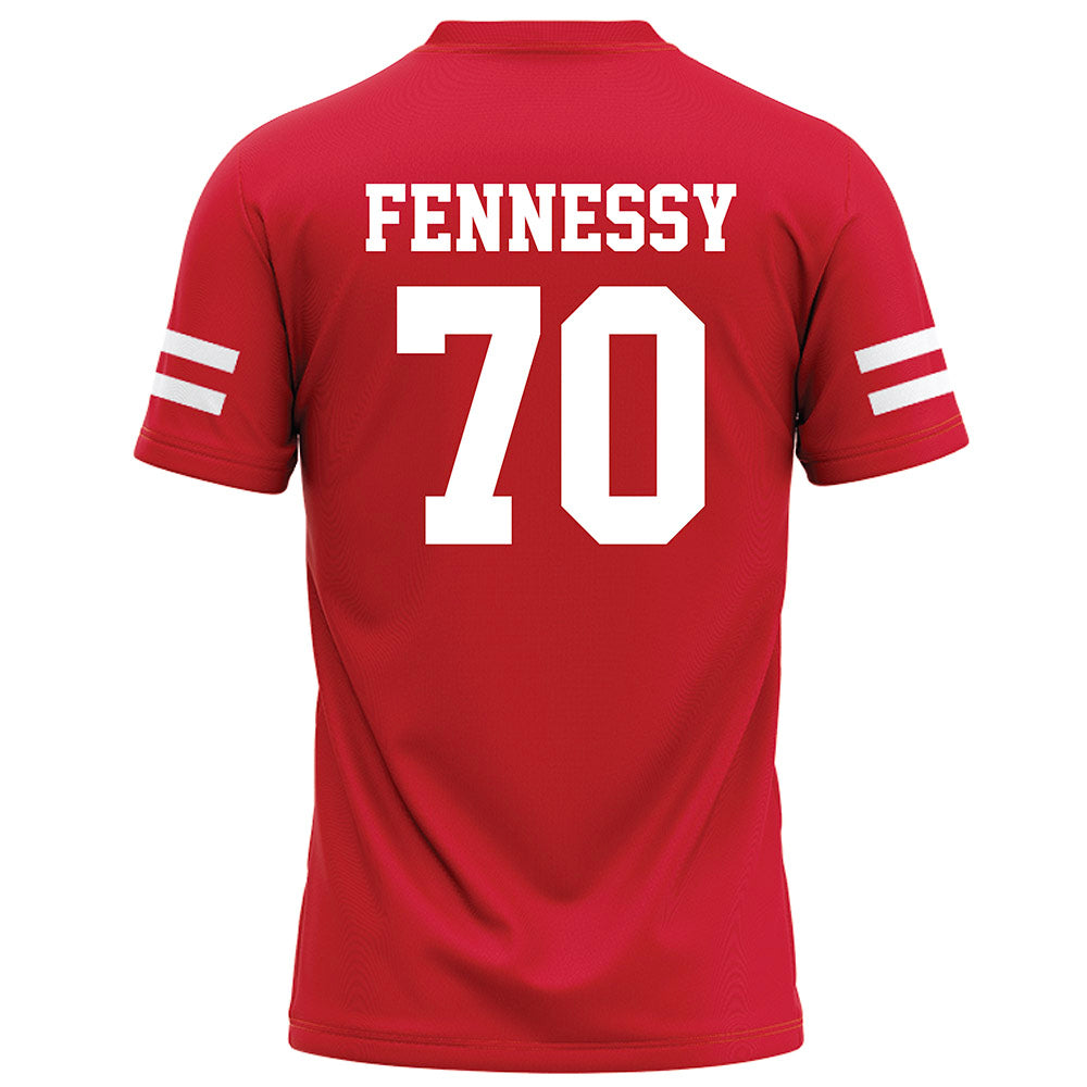 Nebraska - NCAA Football : Nolan Fennessy - Red Football Jersey