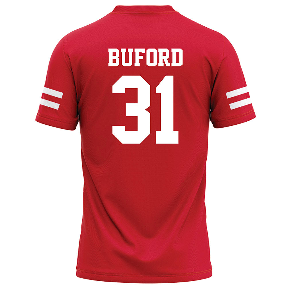 Nebraska - NCAA Football : Mario Buford - Red Football Jersey-1