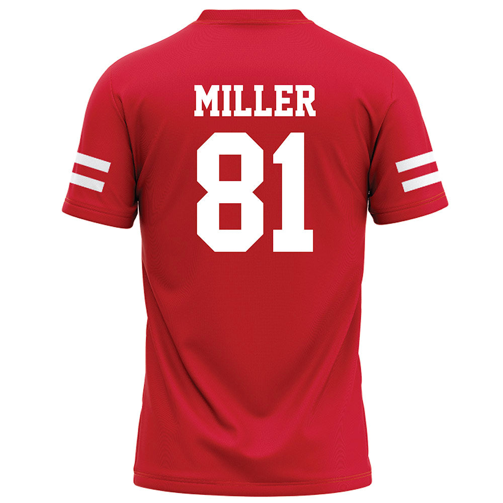 Nebraska - NCAA Football : Hayes Miller - Red Football Jersey-1