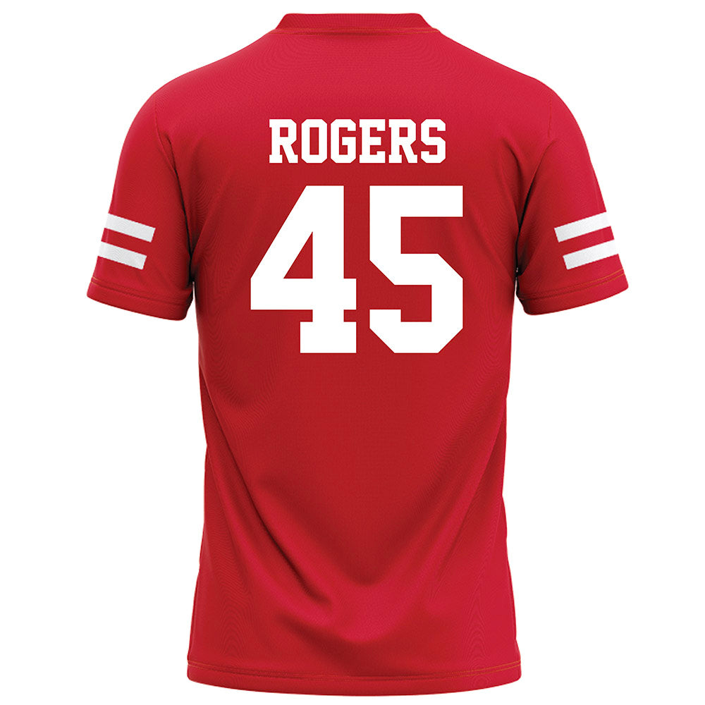 Nebraska - NCAA Football : Dylan Rogers - Red Football Jersey-1