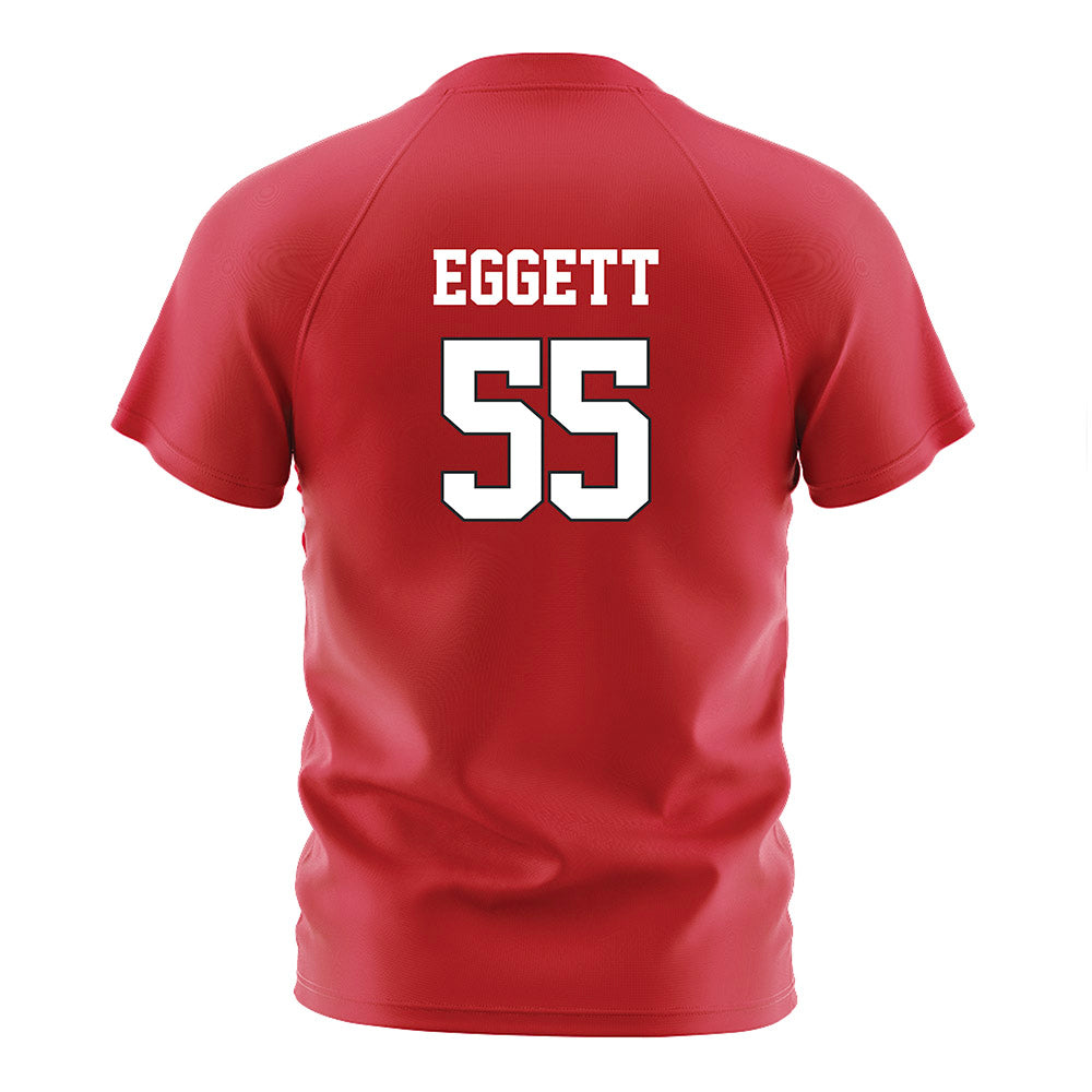 Nebraska - NCAA Women's Soccer : Kate Eggett - Red Soccer Jersey-1