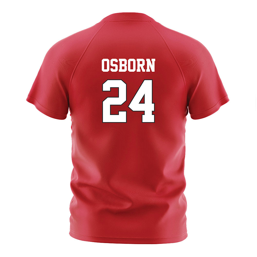 Nebraska - NCAA Women's Soccer : Madison Osborn - Red Soccer Jersey-1