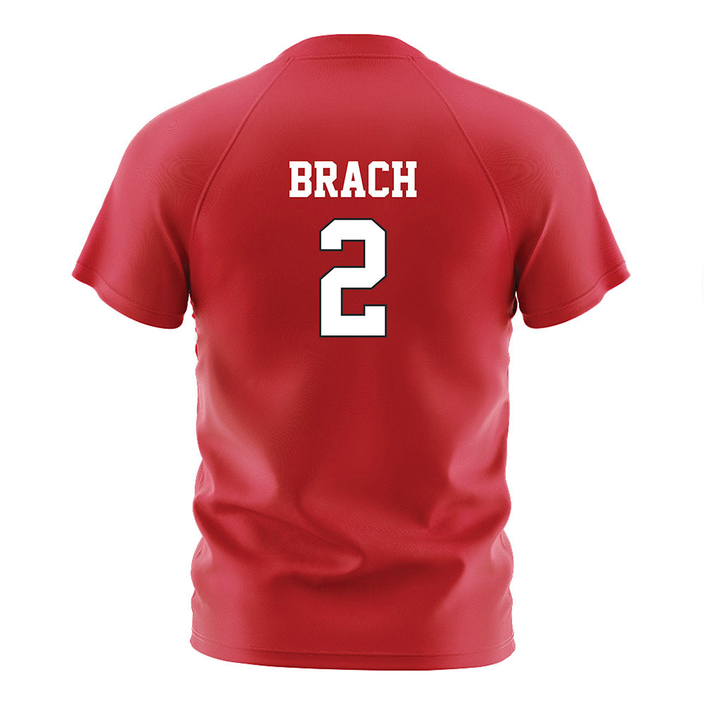 Nebraska - NCAA Women's Soccer : Mila Brach - Red Soccer Jersey-1