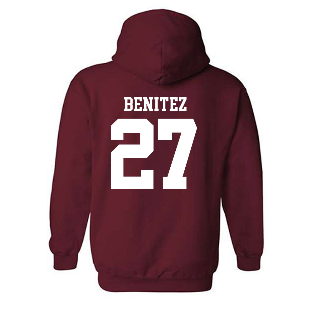 UMass - NCAA Women's Soccer : Carolina Benitez - Generic Shersey Hooded Sweatshirt-1
