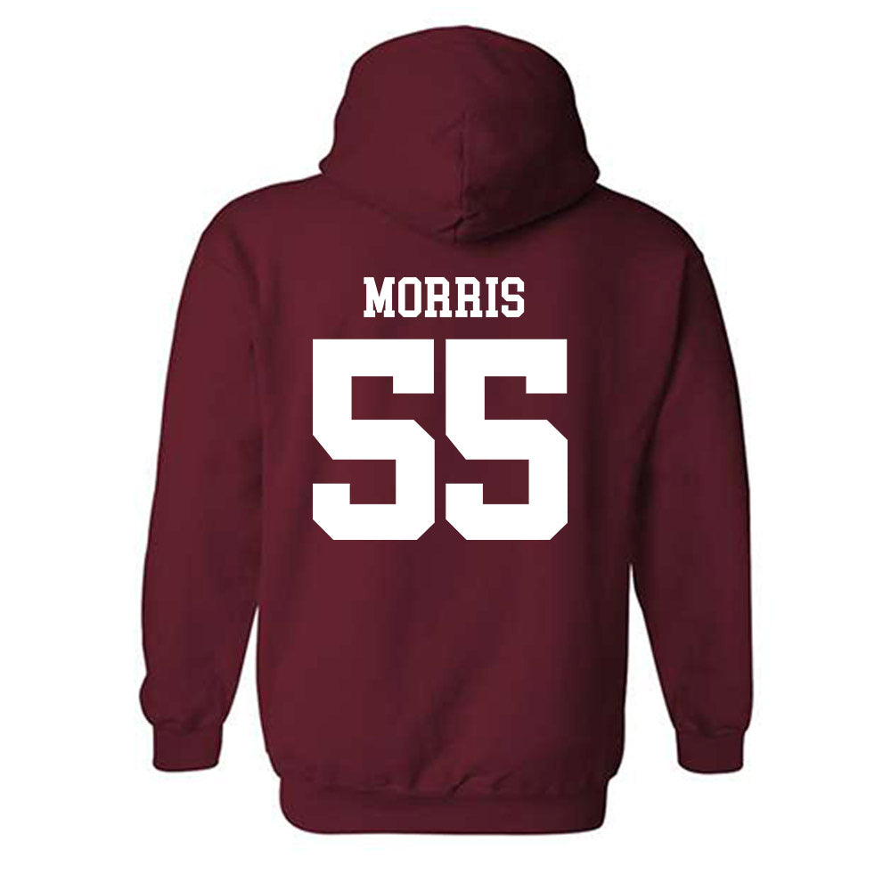 UMass - NCAA Football : Zakar Morris - Generic Shersey Hooded Sweatshirt-1