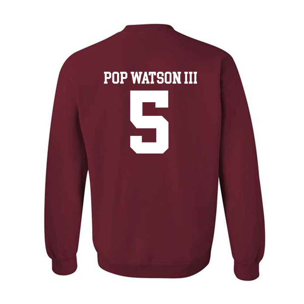 UMass - NCAA Football : William "Pop" Watson III - Generic Shersey Crewneck Sweatshirt-1