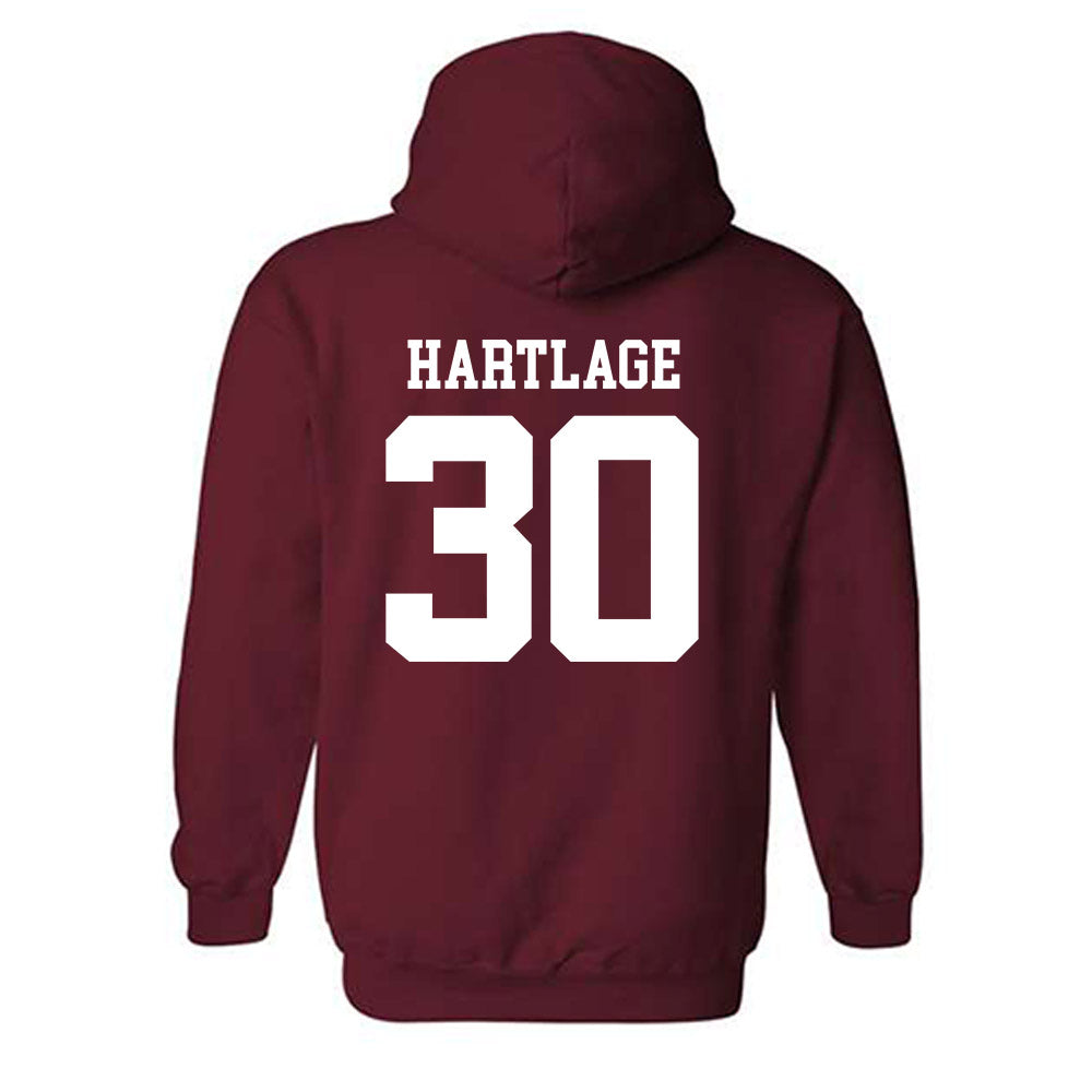 UMass - NCAA Men's Soccer : Crew Hartlage - Generic Shersey Hooded Sweatshirt-1