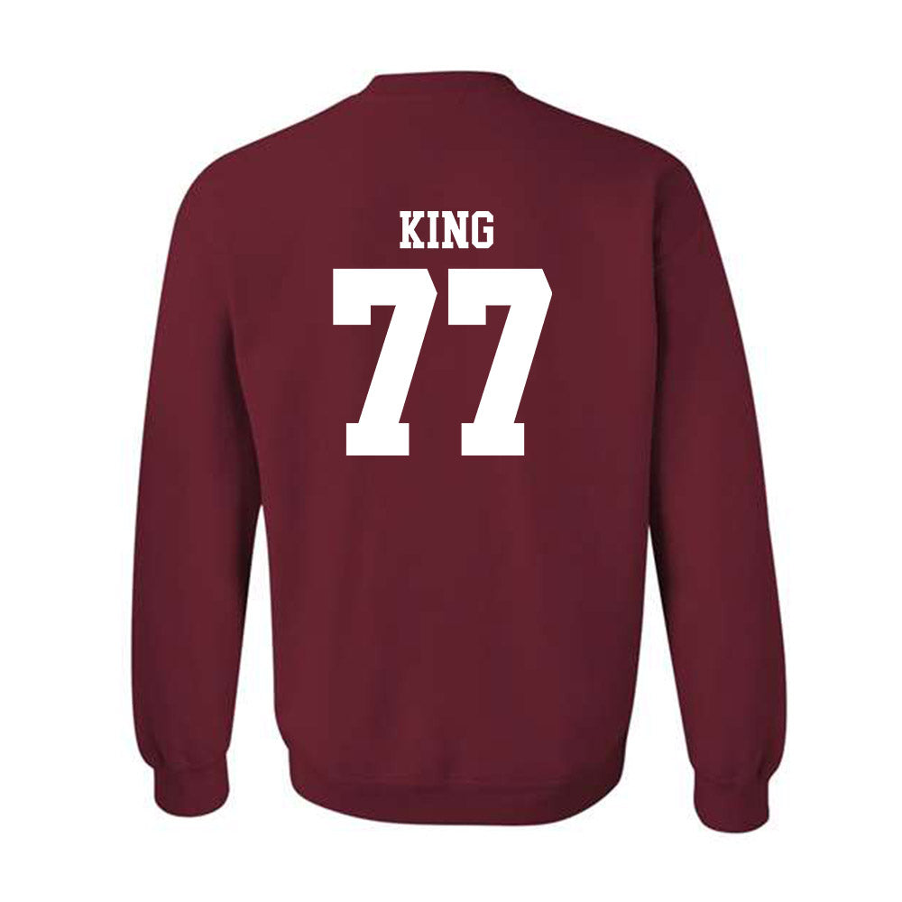 UMass - NCAA Football : Jaxon King - Generic Shersey Crewneck Sweatshirt