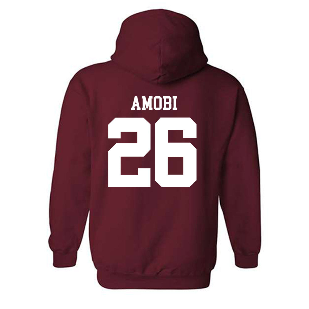 UMass - NCAA Football : Chibuzo Amobi - Generic Shersey Hooded Sweatshirt-1