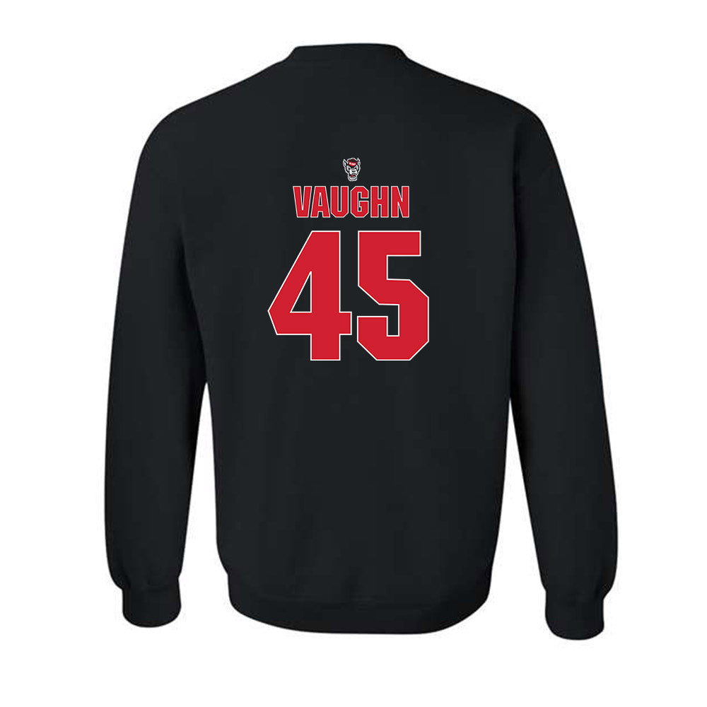 NC State - NCAA Football : Tex Vaughn - Sports Shersey Crewneck Sweatshirt-1